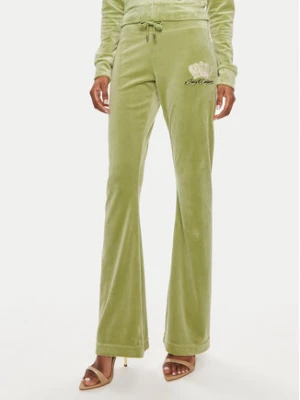 Juicy Couture Spodnie dresowe Lisa JCWBJ23330 Zielony Regular Fit