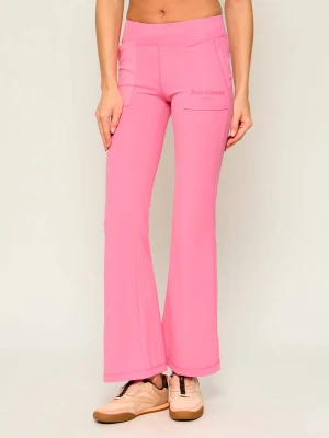 Juicy Couture Spodnie dresowe Raven | flare fit | low rise różowy