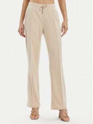Juicy Couture Spodnie dresowe Tina JCAPW045 Beżowy Regular Fit
