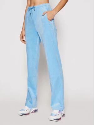 Juicy Couture Spodnie dresowe Tina JCAPW045 Błękitny Regular Fit