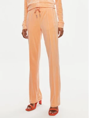 Juicy Couture Spodnie dresowe Tina JCAPW045 Pomarańczowy Regular Fit