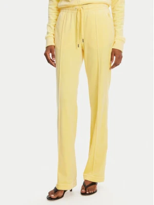 Juicy Couture Spodnie dresowe Tina JCAPW045 Żółty Regular Fit