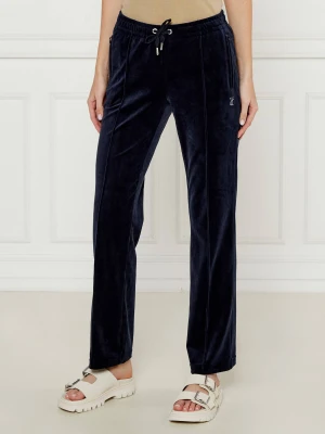 Juicy Couture Spodnie dresowe TINA | Regular Fit granatowy