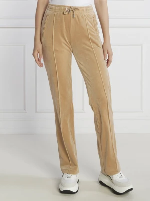 Juicy Couture Spodnie dresowe TINA | Regular Fit beżowy