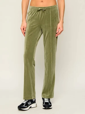 Juicy Couture Spodnie dresowe Tina | Regular Fit zielony