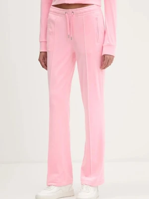 Juicy Couture spodnie dresowe welurowe