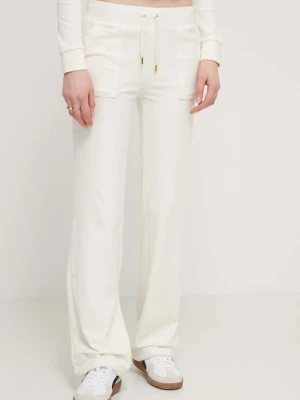 Juicy Couture spodnie dresowe welurowe