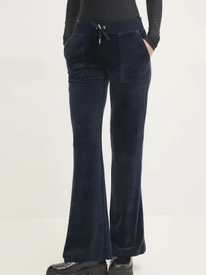 Juicy Couture spodnie dresowe welurowe LAYLA POCKET LR