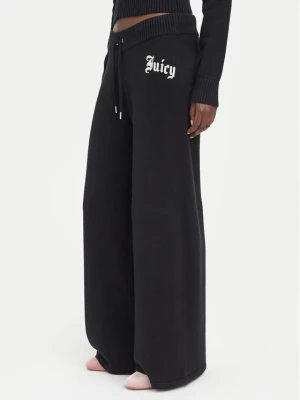 Juicy Couture Spodnie dzianinowe JCWBJ226310 Czarny Relaxed Fit