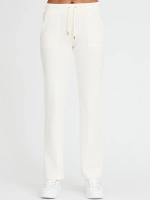 JUICY COUTURE Spodnie ecru Gold Del Ray Pocketed Pant
