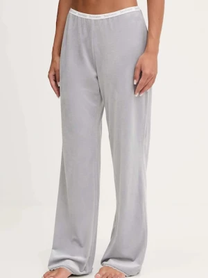 Juicy Couture spodnie lounge damskie kolor szary proste high waist JCLBJ225508