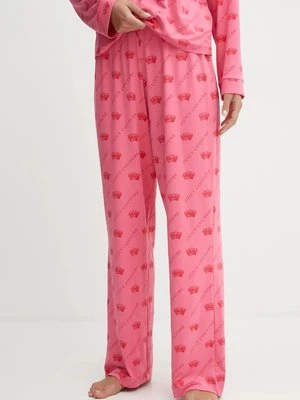 Juicy Couture spodnie piżamowe NOLAN PYJAMA BOTTOMS damskie kolor różowy JCLPB224502