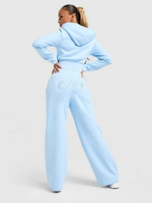 Juicy Couture Spodnie Script Flc Pant Blue