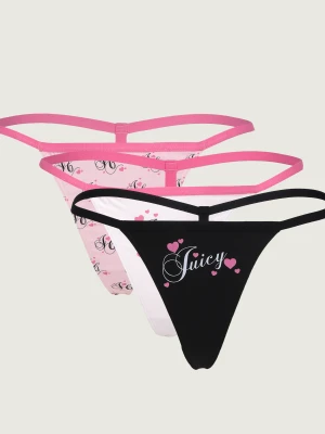 Juicy Couture Stringi 3-pack 3 Heart