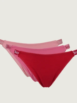 Juicy Couture Stringi 3-pack fuksja