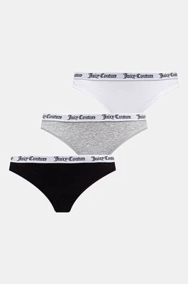 Juicy Couture stringi DANA THONG 3PK 3-pack kolor szary JCLTH224571