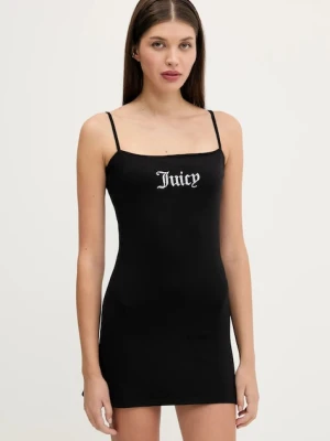 Juicy Couture sukienka HAYLEY MINI DRESS kolor czarny mini dopasowana JCWED225304