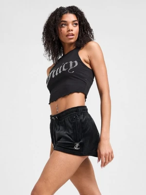 Juicy Couture Szorty Diamente Logo czarny