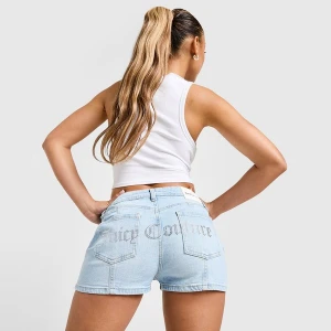 Juicy Couture Szorty Dmnt Lgo Dnm Sht L'blu