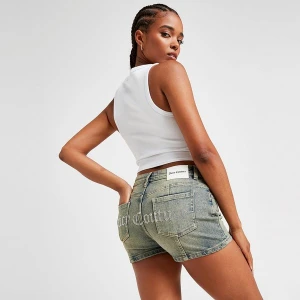 Juicy Couture Szorty Dmnt Lgo Dnm Sht W'blu