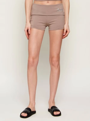 Juicy Couture Szorty ROLL DOWN | Slim Fit beżowy