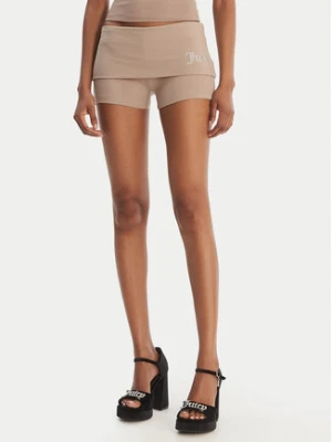 Juicy Couture Szorty sportowe Roll Down JCWHS126307 Beżowy Slim Fit
