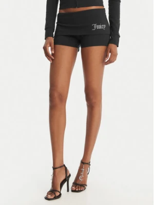 Juicy Couture Szorty sportowe Roll Down JCWHS126307 Czarny Slim Fit