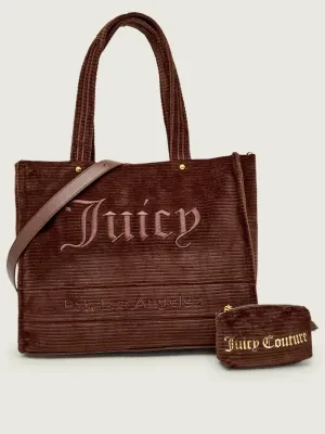 Juicy Couture Sztruksowa shopperka + saszetka Iris