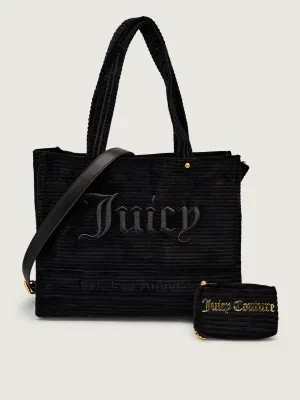 Juicy Couture Sztruksowa shopperka + saszetka Iris