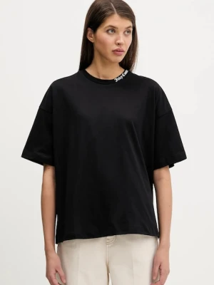 Juicy Couture t-shirt bawełniany damski kolor czarny JCTES09
