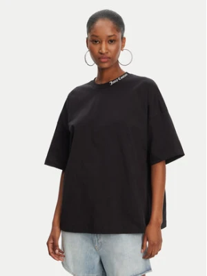 Juicy Couture T-Shirt Boyfriend JCTES09 Czarny Relaxed Fit