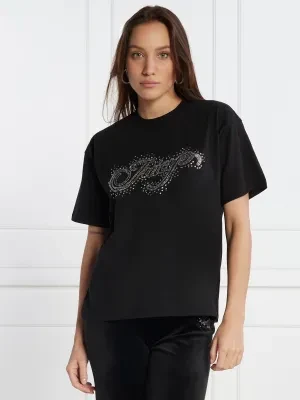 Zdjęcie produktu Juicy Couture T-shirt BOYFRIEND SCATTER DIAMANTE | Classic fit