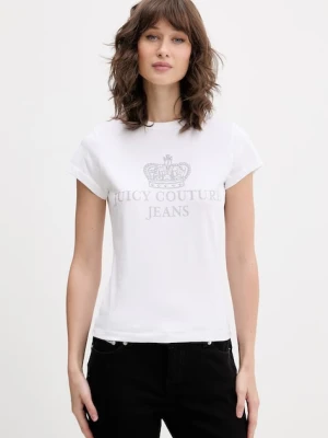 Juicy Couture T-shirt damski bawełniany HERITAGE HILTON