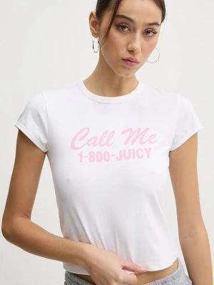 Juicy Couture t-shirt damski kolor beżowy JCGCT125020