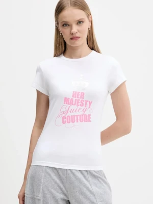 Juicy Couture t-shirt damski kolor biały JCNCT225464