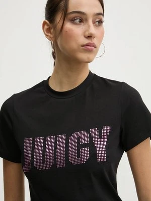 Juicy Couture t-shirt damski kolor czarny JCBCT125865