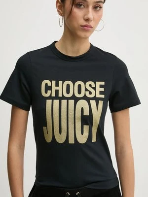 Juicy Couture t-shirt damski kolor czarny JCGCT125012