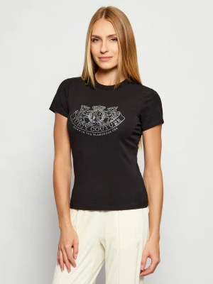 Juicy Couture T-shirt DOG CREST HILTON | Slim Fit czarny
