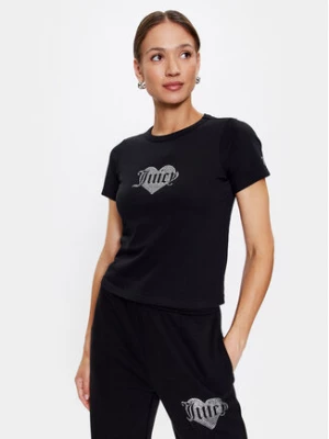 Juicy Couture T-Shirt Haylee JCMCT223256 Czarny Regular Fit