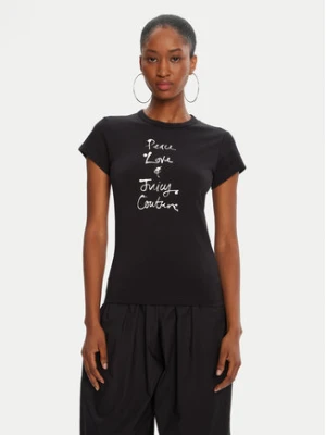 Juicy Couture T-Shirt JCNCT225458 Czarny Regular Fit