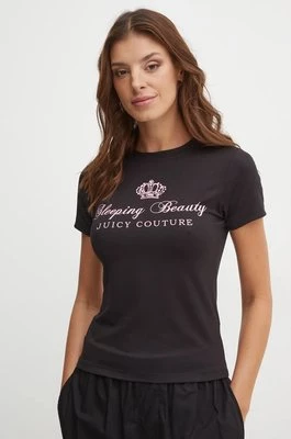 Juicy Couture t-shirt piżamowy BINKY PYJMATOP kolor czarny JCLCT224501