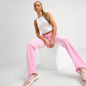 Juicy Couture Tank Dmnt Rib Tank Wht/pnk