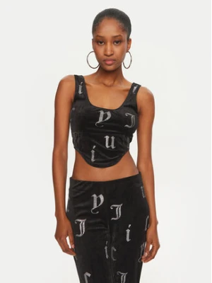 Juicy Couture Top Cait JCMCS224252 Czarny Slim Fit
