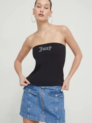 Juicy Couture top damski kolor czarny odkryte plecy