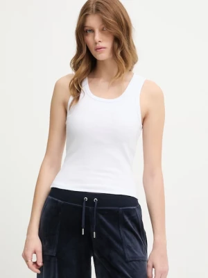 Juicy Couture top damski RACER VEST biały