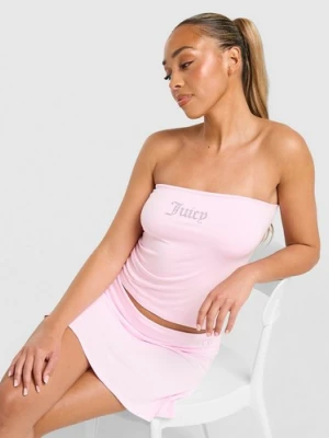 Juicy Couture Top Diamante Bandeau różowy