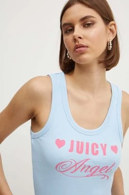 Juicy Couture top JUICY ANGEL VEST damski kolor niebieski JCGLV224014