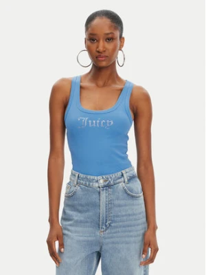 Juicy Couture Top Racer JCWLV125305 Niebieski Slim Fit