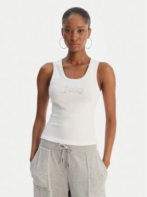 Juicy Couture Top Thin Strap JCWLV126308 Biały Slim Fit