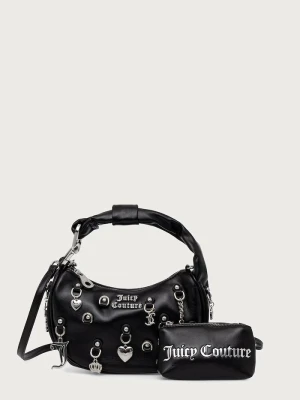 Juicy Couture torebka hobo damska z imitacji skóry BLOSSOM czarny
